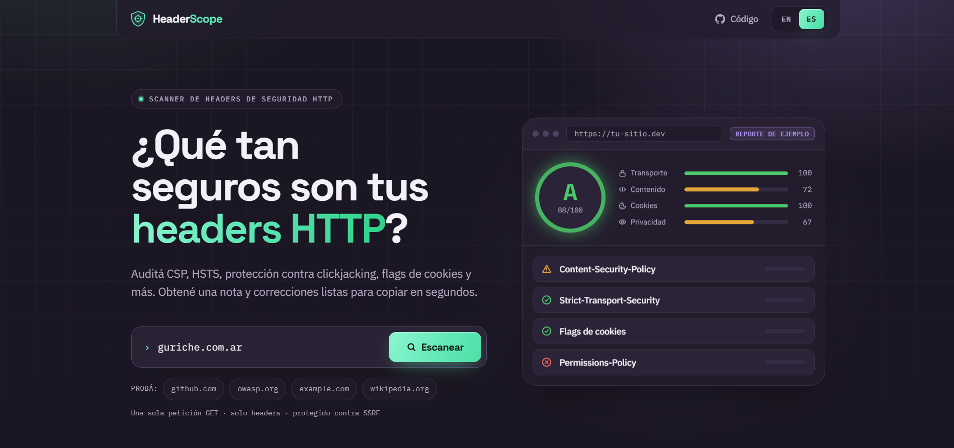 HeaderScope
